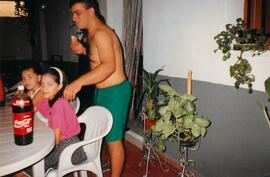 Manuel Sánchez Jorquera con su padre, Benito Sánchez Muñoz en Los Vidales, Leiva