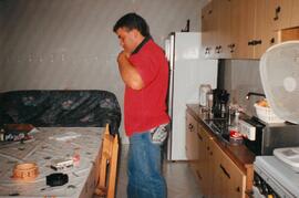 Manuel Sánchez Jorquera en su casa