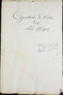 Libro de actas capitulares