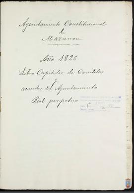 Libro de actas capitulares