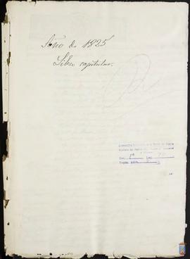 Libro de actas capitulares